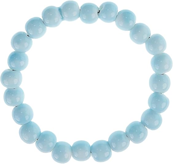8mm Ceramic Colorful Elastic Bracelets, Spiritual Healing Bracelet for Women and Men, Handmade Yoga Meditation Jewelry Gift