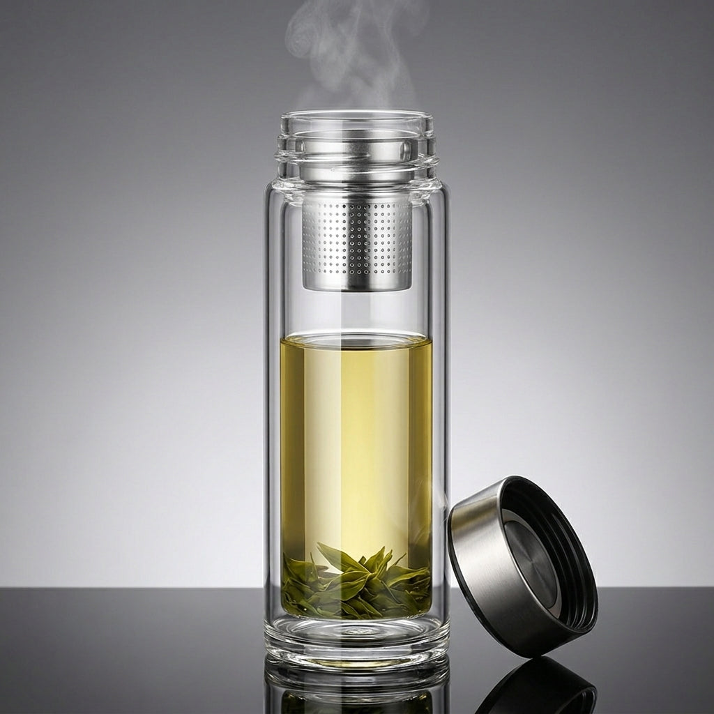 Double Wall Borosilicate Glass Tea Cup